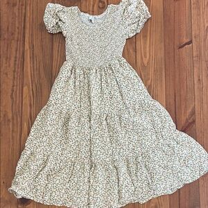 Paper Doll Floral Maxi Dress with Puff Sleeves